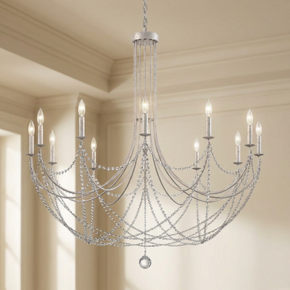 Draped Crystal Chandelier