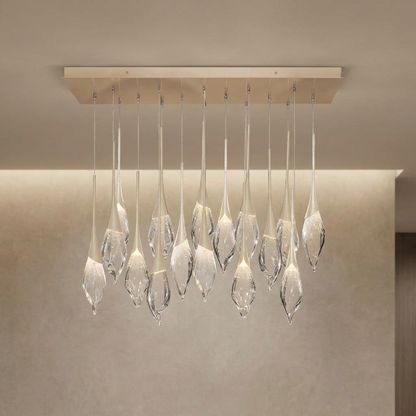 Hand-Pulled Glass 54-Inch Low Pendant