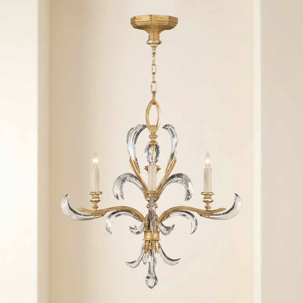 Beveled Arc 28-Inch Chandelier