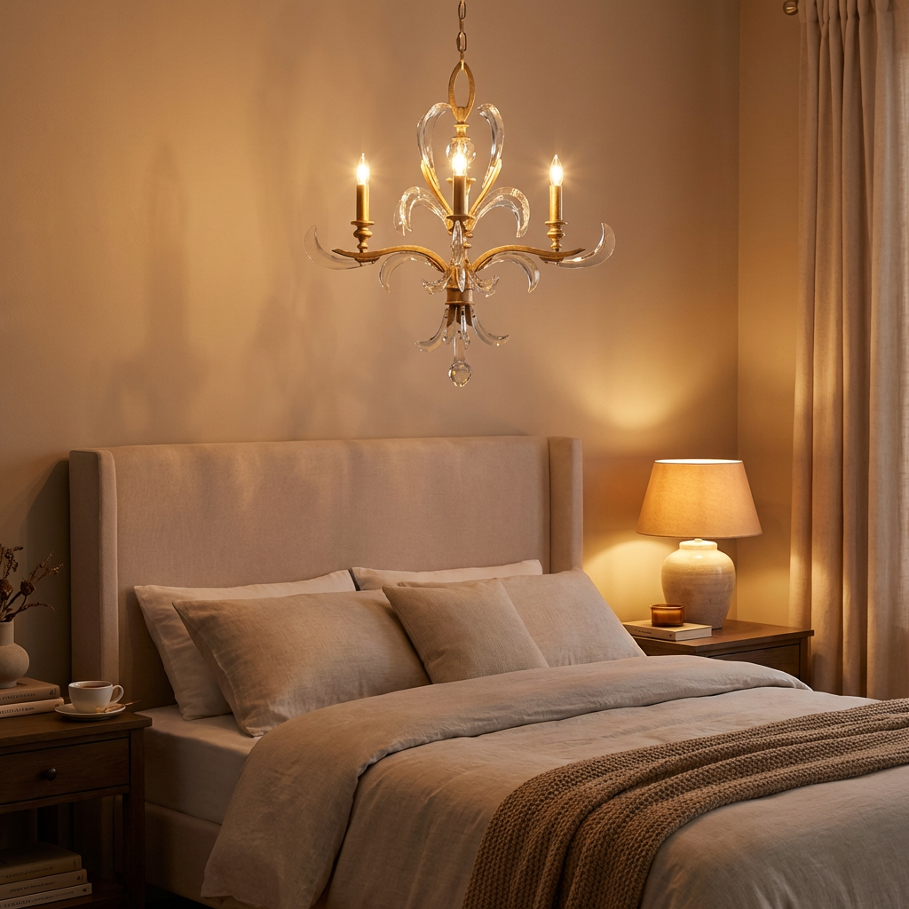Beveled Arc 28-Inch Chandelier