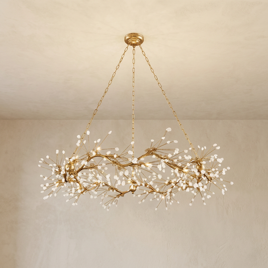 John Richard Waving Twelve-Light Quartz Pendant