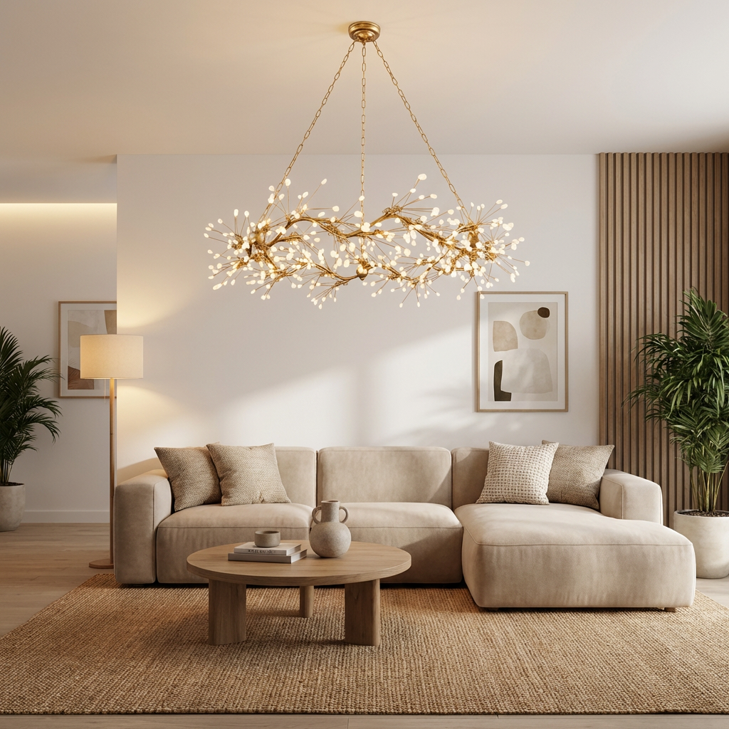 Quartz Branch 12-Light Pendant