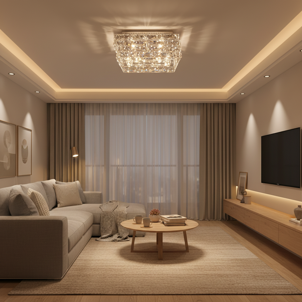 LuxuryCrystalLighting Glissando STW710 Flush Mount