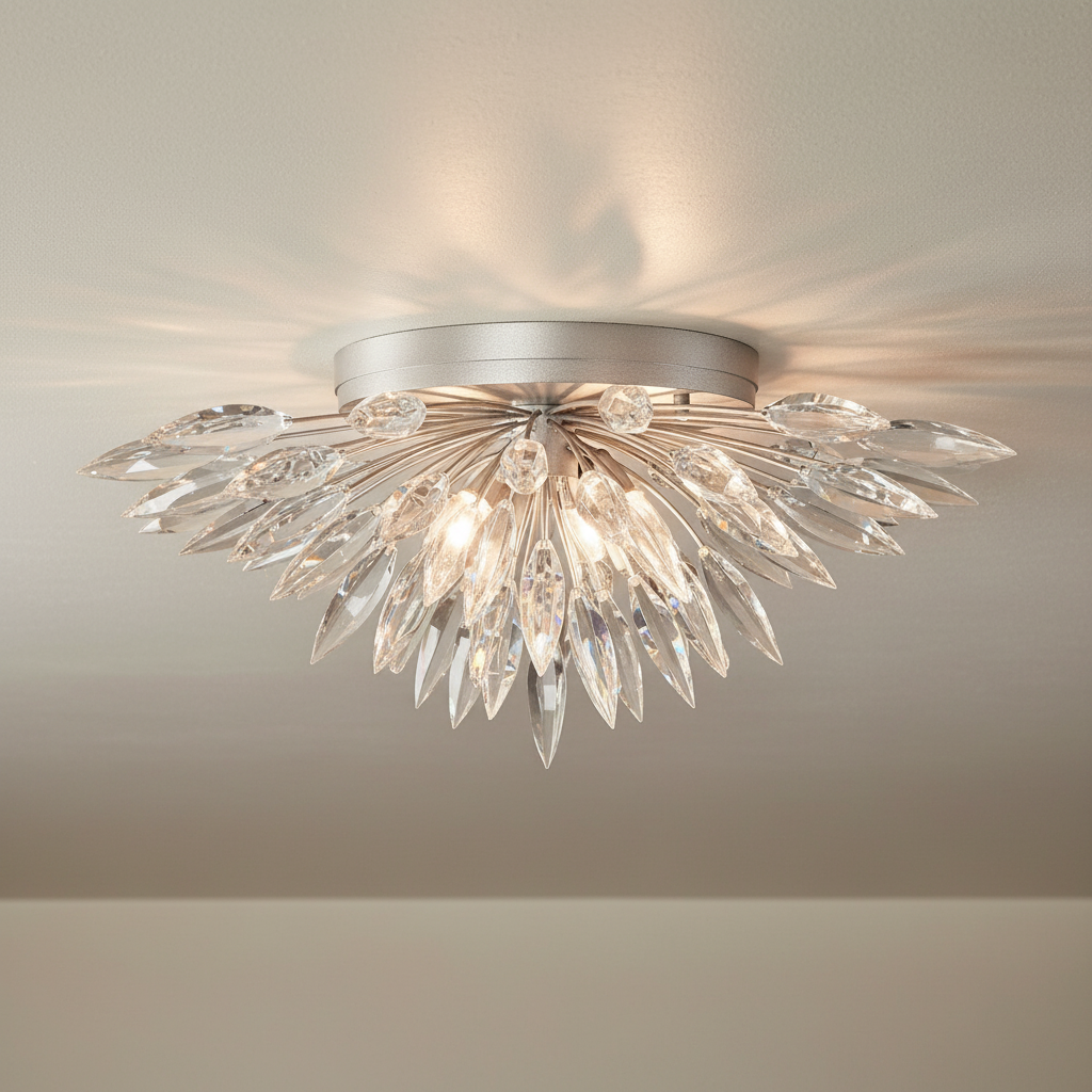 LuxuryCrystalLighting Lily Buds 26″ Round Flush Mount