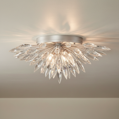 LuxuryCrystalLighting Lily Buds 26″ Round Flush Mount