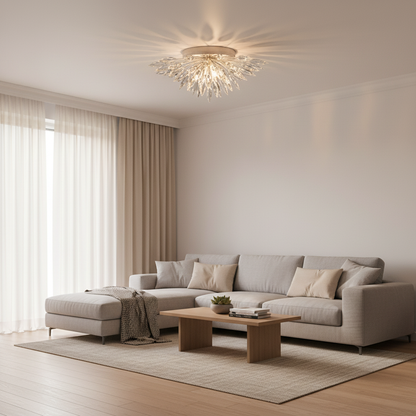 LuxuryCrystalLighting Lily Buds 26″ Round Flush Mount