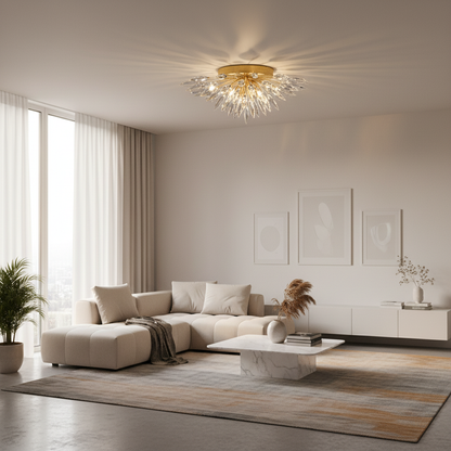 LuxuryCrystalLighting Lily Buds 26″ Round Flush Mount