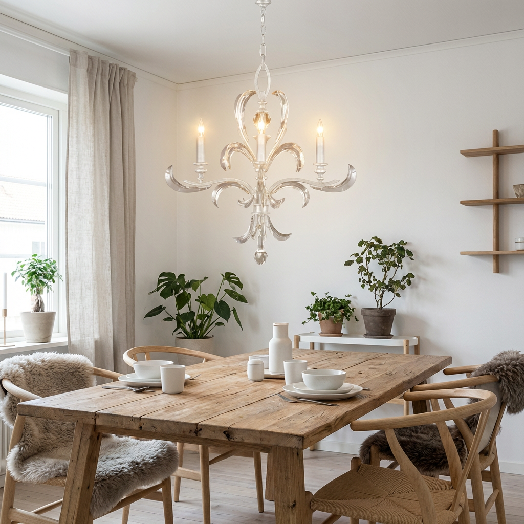 Beveled Arc 28-Inch Chandelier