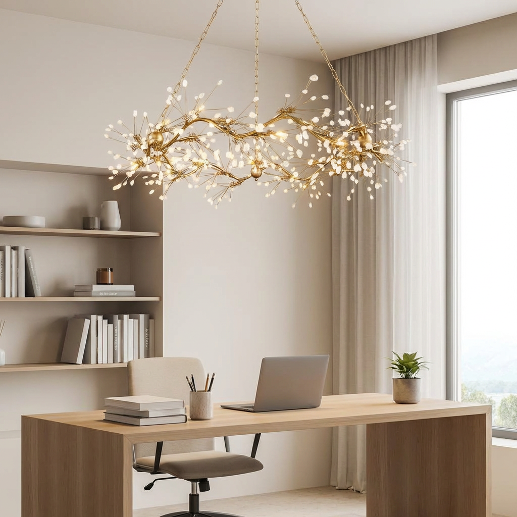 Quartz Branch 12-Light Pendant