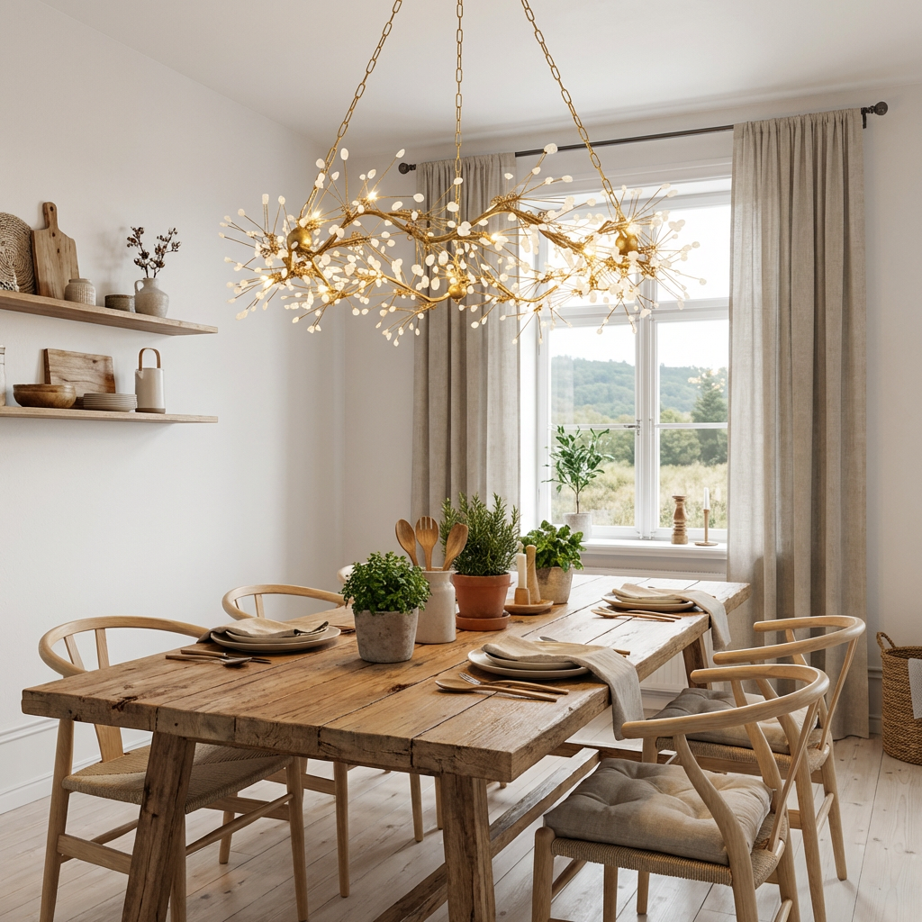 Quartz Branch 12-Light Pendant
